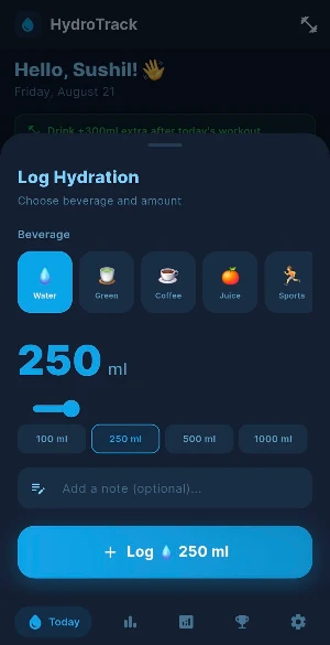 Water Tracker Reminder Screenshot 2