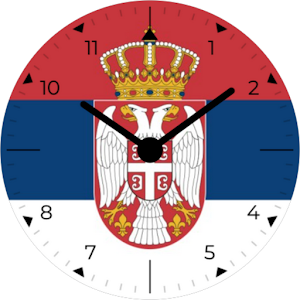 Serbia Analog Watch Face Screenshot 3