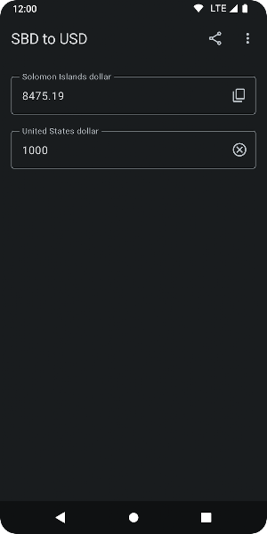 SBD to USD Screenshot 3