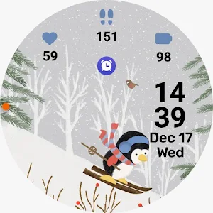 Penguin Animated Watch Face Screenshot 3