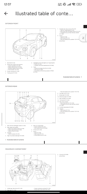 My Car User Manual Nissan Juke Screenshot 2
