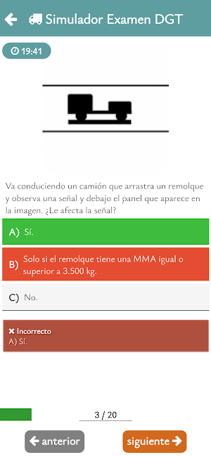 Autoescuela Permiso C Test DGT Screenshot 1