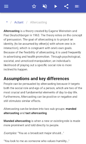 Sociological terms Screenshot 2