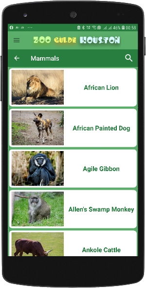 Zoo Guide Houston Screenshot 3