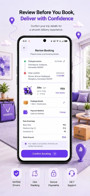 Voder - On-Demand Logistics screenshot 5