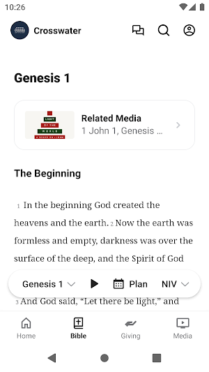Crosswater Church App Screenshot 2