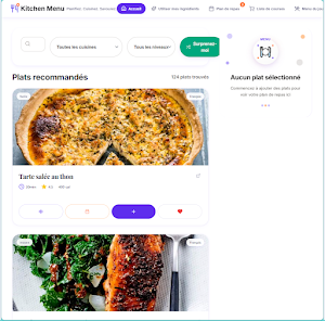 Kitchen Menu Screenshot 1