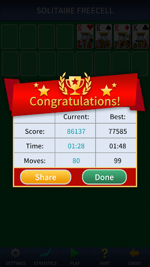 FreeCell Solitaire Classic – free cell card game Screenshot 1