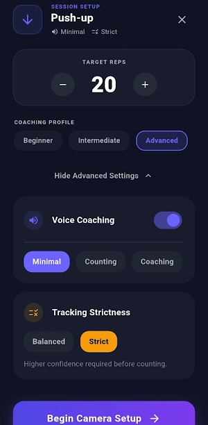 Formright: AI Workout Coach Screenshot 3
