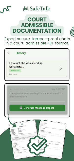 SafeTalk: Coparenting App Screenshot 2