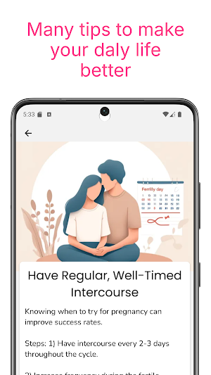 Femininity - Period tracker Screenshot 3