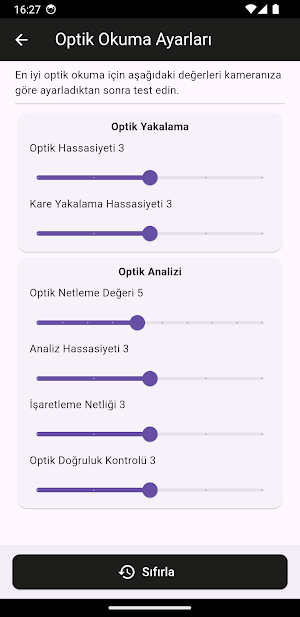 TESTGOO Optik Okuma Screenshot 1