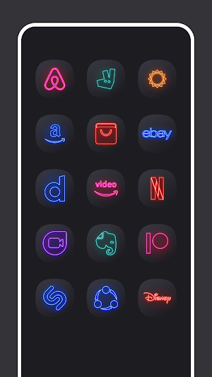 Neon Glow Icon Pack Screenshot 2