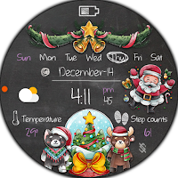 BFF39-Christmas Animal, Santa