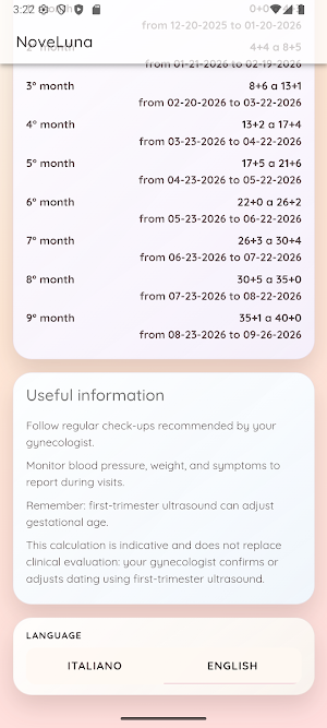 NoveLuna - Pregnancy Companion Screenshot 3