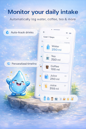 Dewdrop: Water & Drink Tracker Screenshot 1