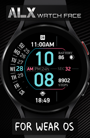 ALX09 Digital Watch Face Screenshot 2