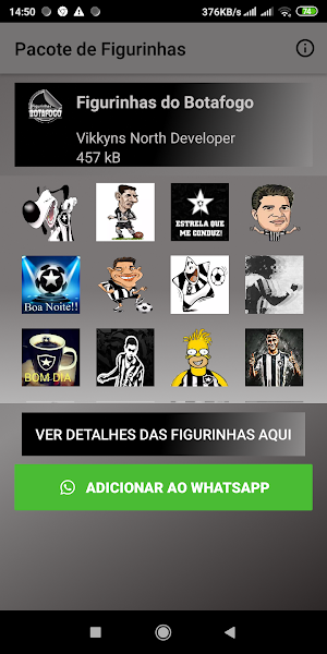 Figurinhas do Botafogo - Adesivos do Glorioso Screenshot 2