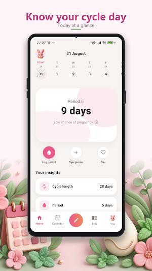Neli: Period Tracker & Cycle Screenshot 1