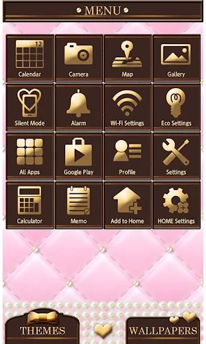 Cute Wallpaper Quilted Pink Screenshot 1