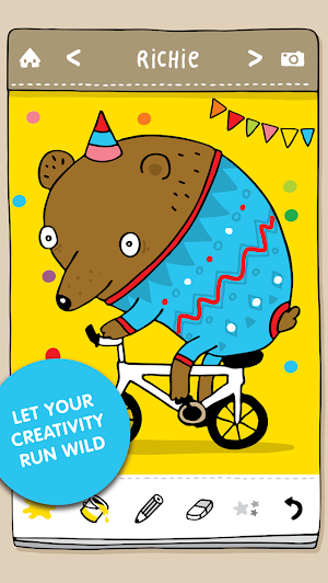 Damki Town – Animal Coloring Book App for Kids Screenshot 2
