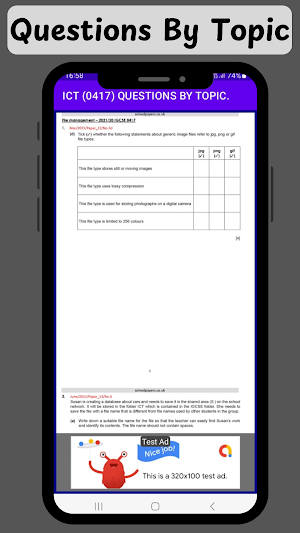 ICT (0417) Questions by Topic Screenshot 0