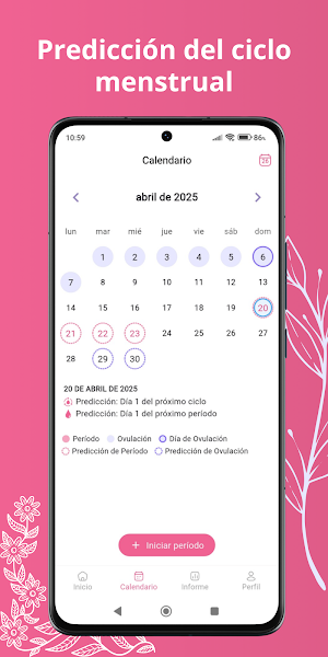 Ellie - Calendario Menstrual Screenshot 2
