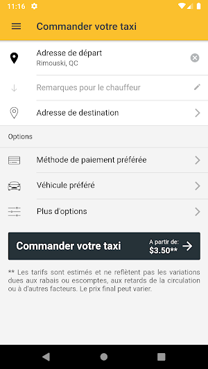 Taxi Rimouski Screenshot 0