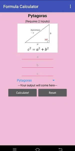 Formula Calculator Screenshot 0
