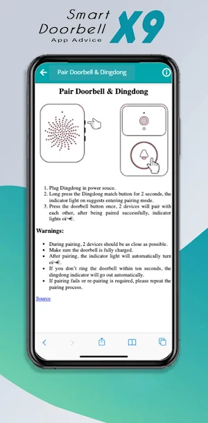 X9 Smart Doorbell App Advice Screenshot 1