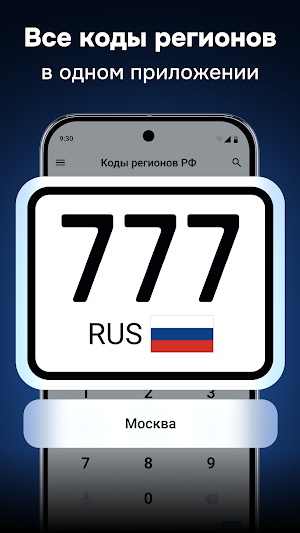 Коды регионов России Screenshot 0