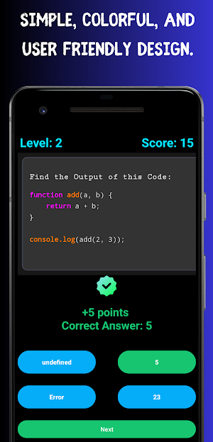 Javascript Programming Quiz Screenshot 3