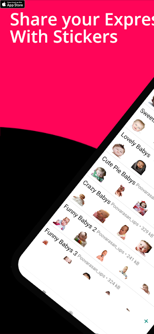 Cute Animated Funny Babies Sti Screenshot 0