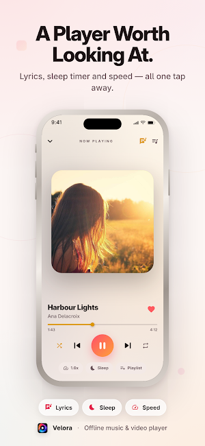 Velora: Music & Video Player Screenshot 2