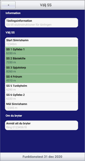 Resultatservice Tidkort Screenshot 0