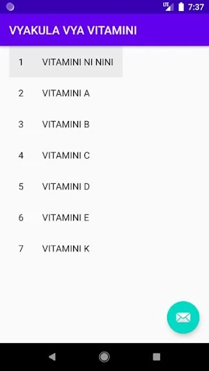 VYAKULA VYA VITAMINI Screenshot 3