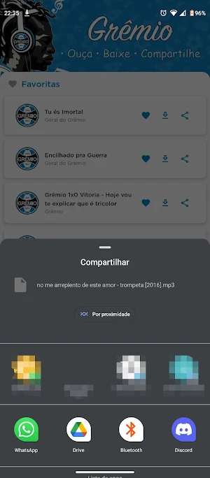 Músicas do Grêmio Screenshot 2