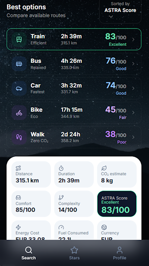 Astra Navigation Screenshot 3