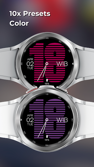 EXD033: Sporty Watch Face Screenshot 1