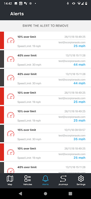 Infiniti Tracking Screenshot 3