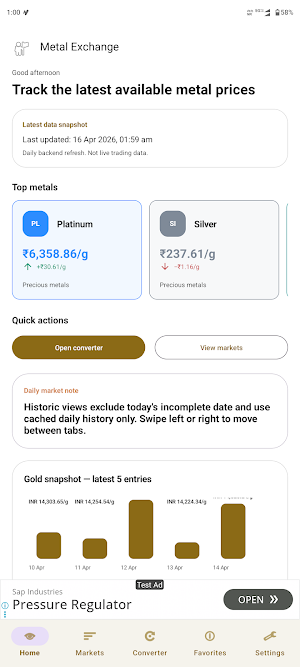 Metal Market: Prices Converter Screenshot 0