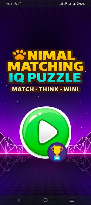 Animal Matching IQ Puzzle Screenshot 0