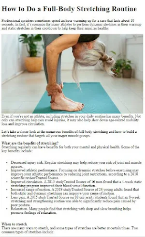 How to Do Stretching Exercises Screenshot 2