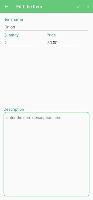 SAGL - Shopping List app Screenshot 2