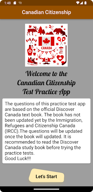 Canadian Citizenship Test-2024 Screenshot 0