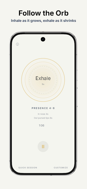 Pure Presence: Breathwork Screenshot 2