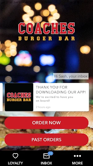 Coaches Burger Bar Screenshot 0