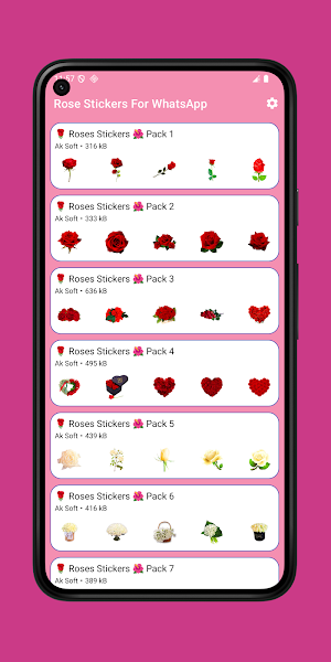 Rose Stickers for WhatsApp Screenshot 0