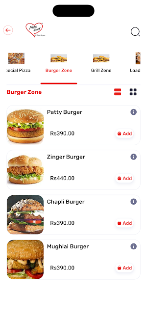 Pizza Heart - Fast Food Screenshot 1