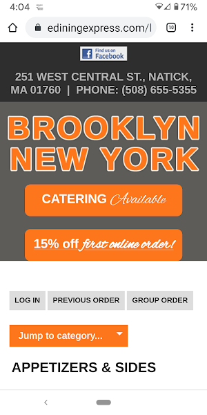Brooklyn NY Pizza Screenshot 1